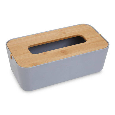 Canyon Grey Bamboo Fibre Rectangular Tissue Box 26 cm
