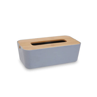 Canyon Grey Bamboo Fibre Rectangular Tissue Box 26 cm