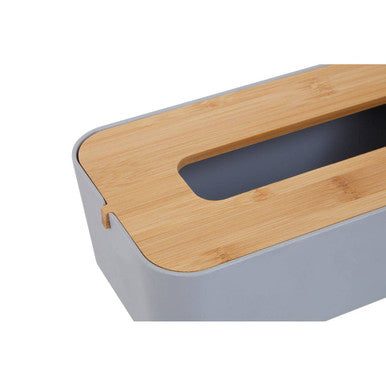 Canyon Grey Bamboo Fibre Rectangular Tissue Box 26 cm