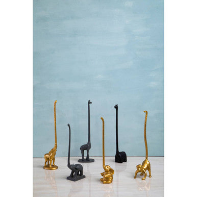 Fauna Grey Finish Giraffe Toilet Roll Holder