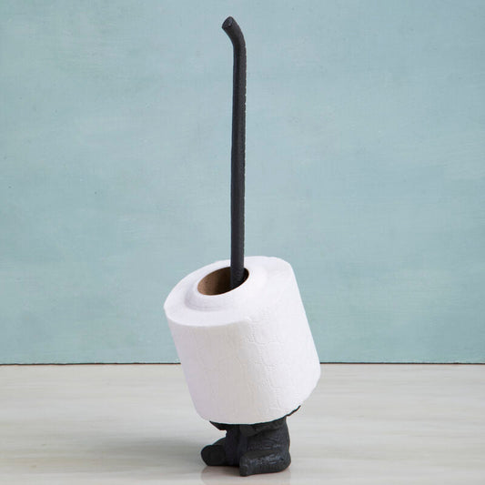 Fauna Grey Finish Elephant Toilet Roll Holder