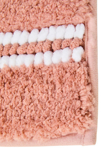 Soak Small Dusky Pink Bath Mat, 60 x 40 cm