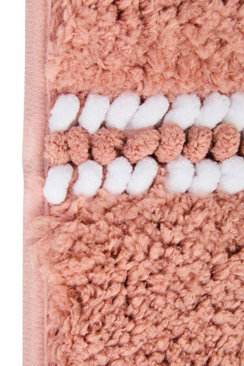 Soak Small Dusky Pink Bath Mat, 60 x 40 cm