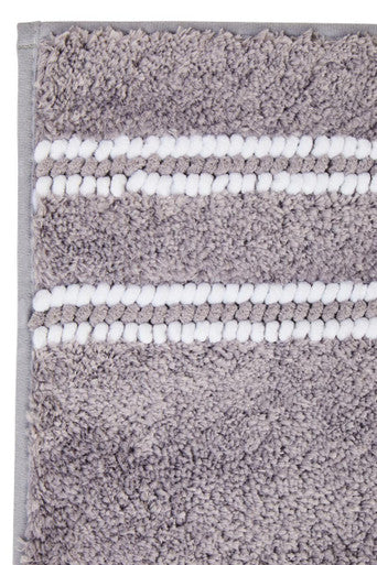 Soak Small Light Grey Bath Mat, 60 x 40 cm