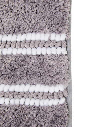 Soak Small Light Grey Bath Mat, 60 x 40 cm