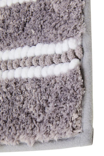 Soak Small Light Grey Bath Mat, 60 x 40 cm