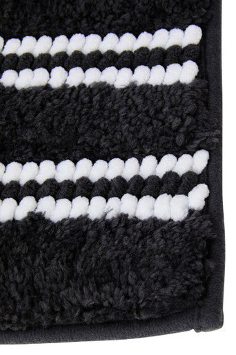 Soak Large Charcoal Grey Bath Mat, 80 x 50 cm