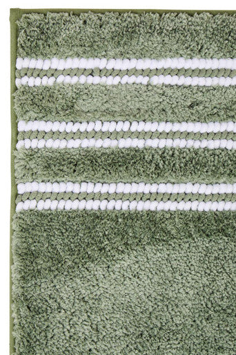 Soak Large Sage Green Bath Mat, 80 x 50 cm