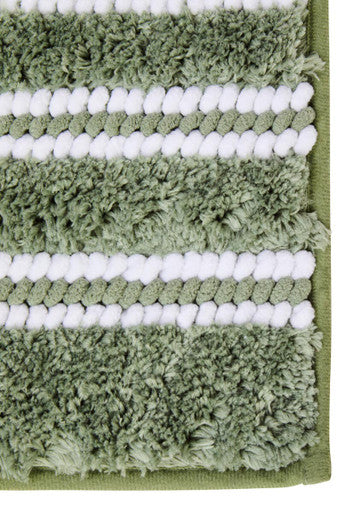 Soak Large Sage Green Bath Mat, 80 x 50 cm