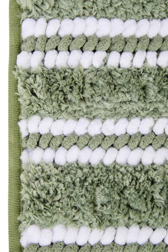 Soak Large Sage Green Bath Mat, 80 x 50 cm