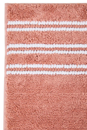 Soak Large Dusky Pink Bath Mat, 80 x 50 cm
