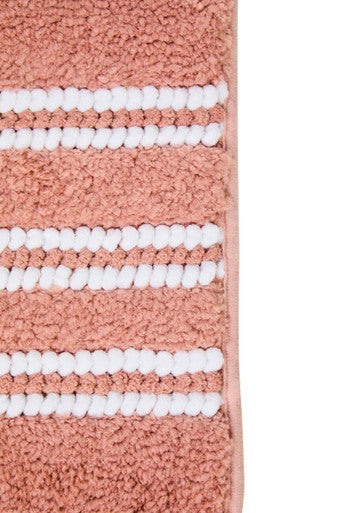 Soak Large Dusky Pink Bath Mat, 80 x 50 cm