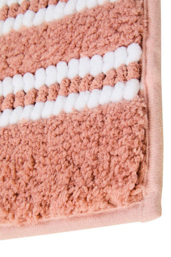 Soak Large Dusky Pink Bath Mat, 80 x 50 cm