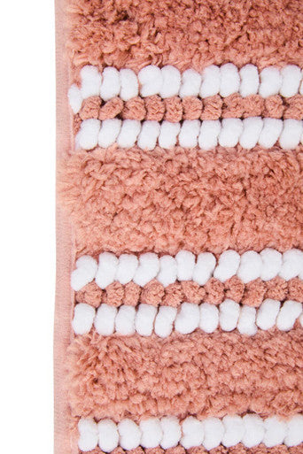 Soak Large Dusky Pink Bath Mat, 80 x 50 cm
