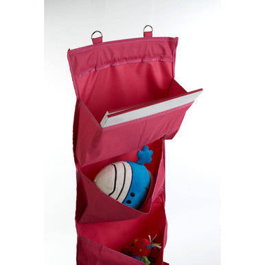 Verti Over Door Pink 4-Tier Hanging Organiser