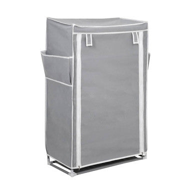 Tavia Grey 5 Tier Shoe Rack with Cover