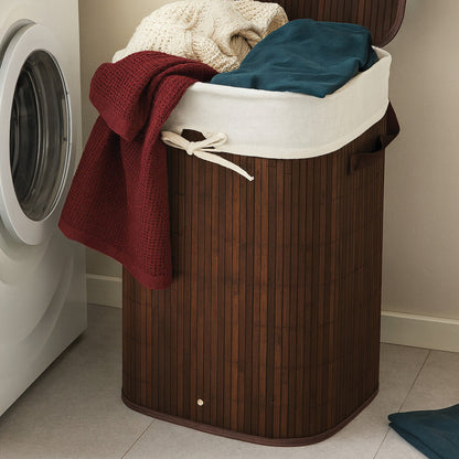 Brown Bamboo Laundry Hamper – Kankyo