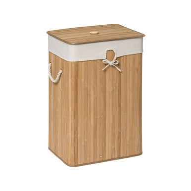 Rectangular Natural Bamboo Laundry Hamper – Kankyo