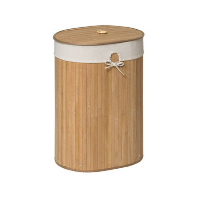 Natural Oval Laundry Hamper – Kankyo