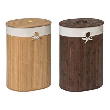 Natural Oval Laundry Hamper – Kankyo