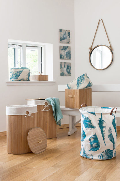 Natural Oval Laundry Hamper – Kankyo
