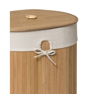 Natural Oval Laundry Hamper – Kankyo