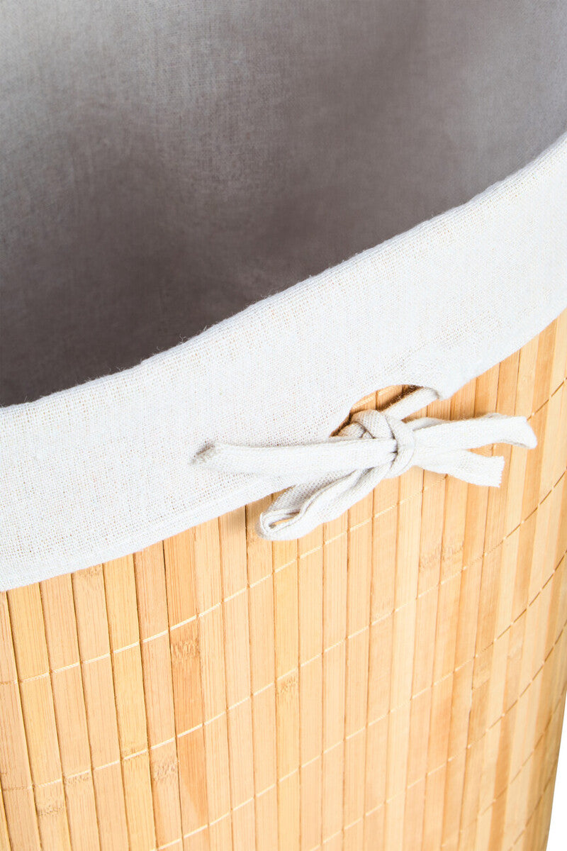 Natural Oval Laundry Hamper – Kankyo