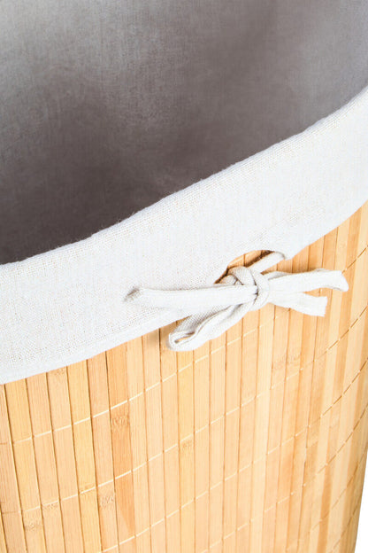 Natural Oval Laundry Hamper – Kankyo