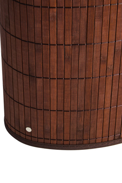 Dark Brown Bamboo Corner Laundry Hamper – Kankyo
