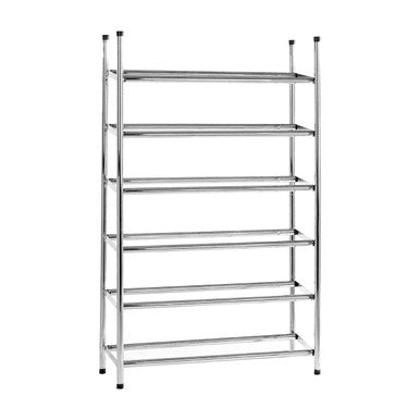 Tavia Extendable Silver Metal Shoe Rack