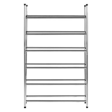 Tavia Extendable Silver Metal Shoe Rack