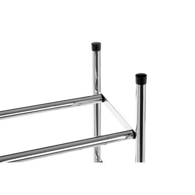 Tavia Extendable Silver Metal Shoe Rack