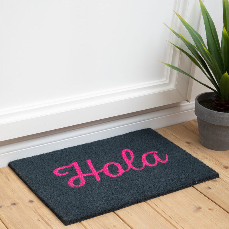 Coir Neon Hola Doormat 60 x 40 cm