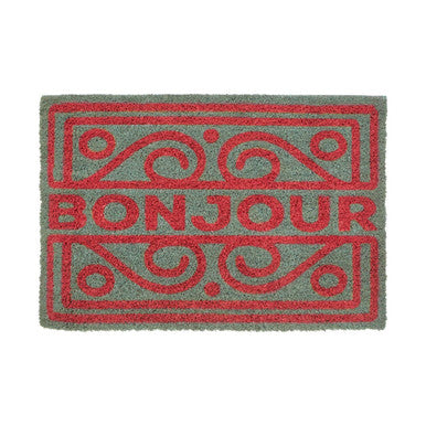 Coir Neon Bonjour Doormat 60 x 40 cm