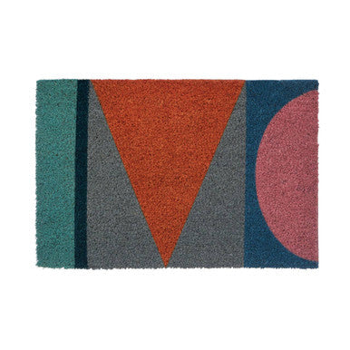 Coir Mediterranean Multicoloured Doormat 60 x 40 cm