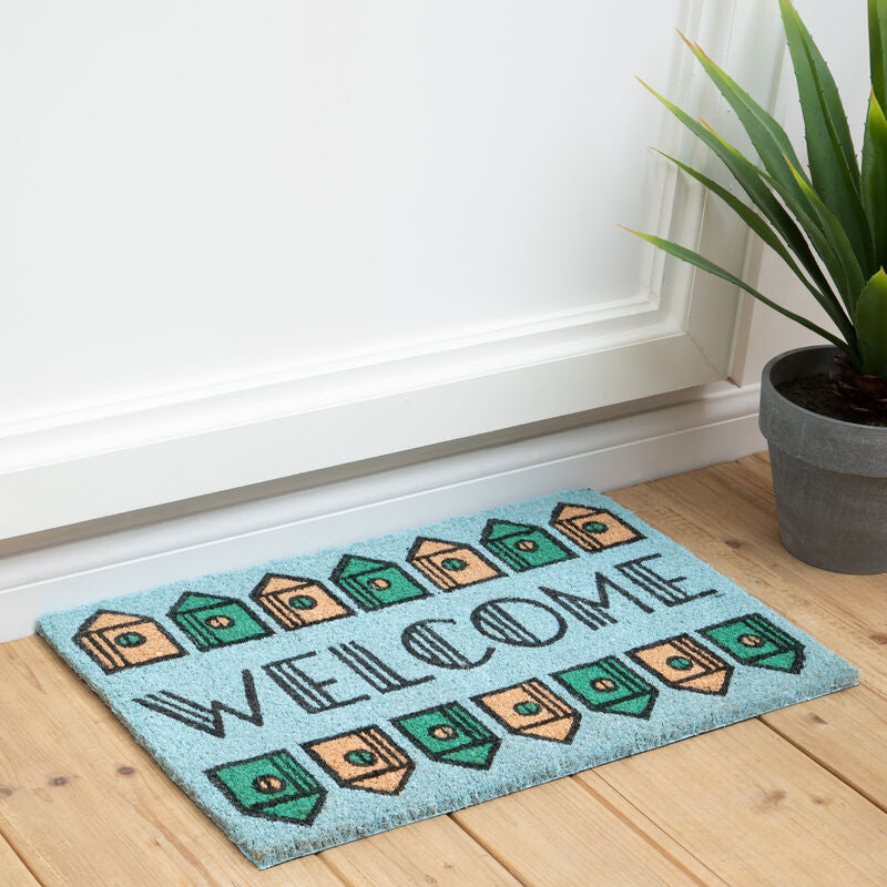 Filta Welcome Home Light Green Doormat 60 x 40 cm