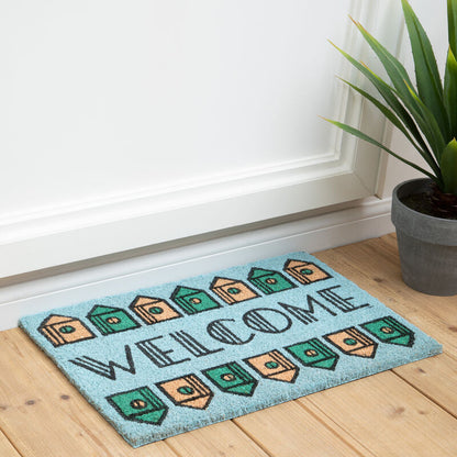 Filta Welcome Home Light Green Doormat 60 x 40 cm