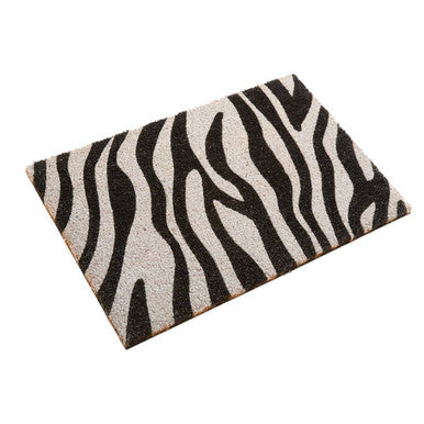 Filta Zebra Print Coir Doormat 60 x 40 cm