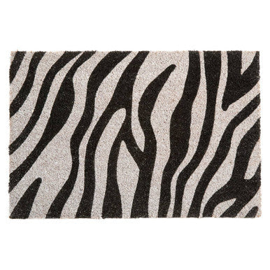 Filta Zebra Print Coir Doormat 60 x 40 cm