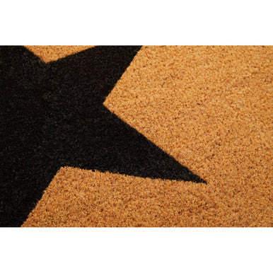 Filta Black Star Extra Large Coir Doormat 125 x 55 cm