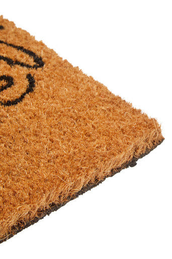 Filta Leaves Rectangular Coir Doormat 75 x 25 cm