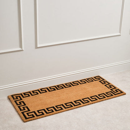 Filta Greek Key Extra Large Coir Doormat 125 x 55 cm