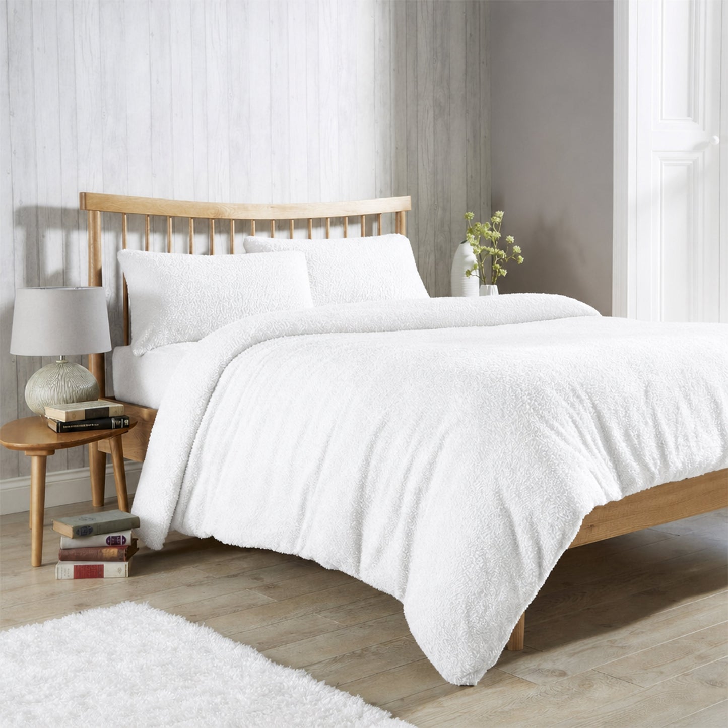 Olivia Rocco Teddy Fleece Duvet Cover Set with Pillowcases
