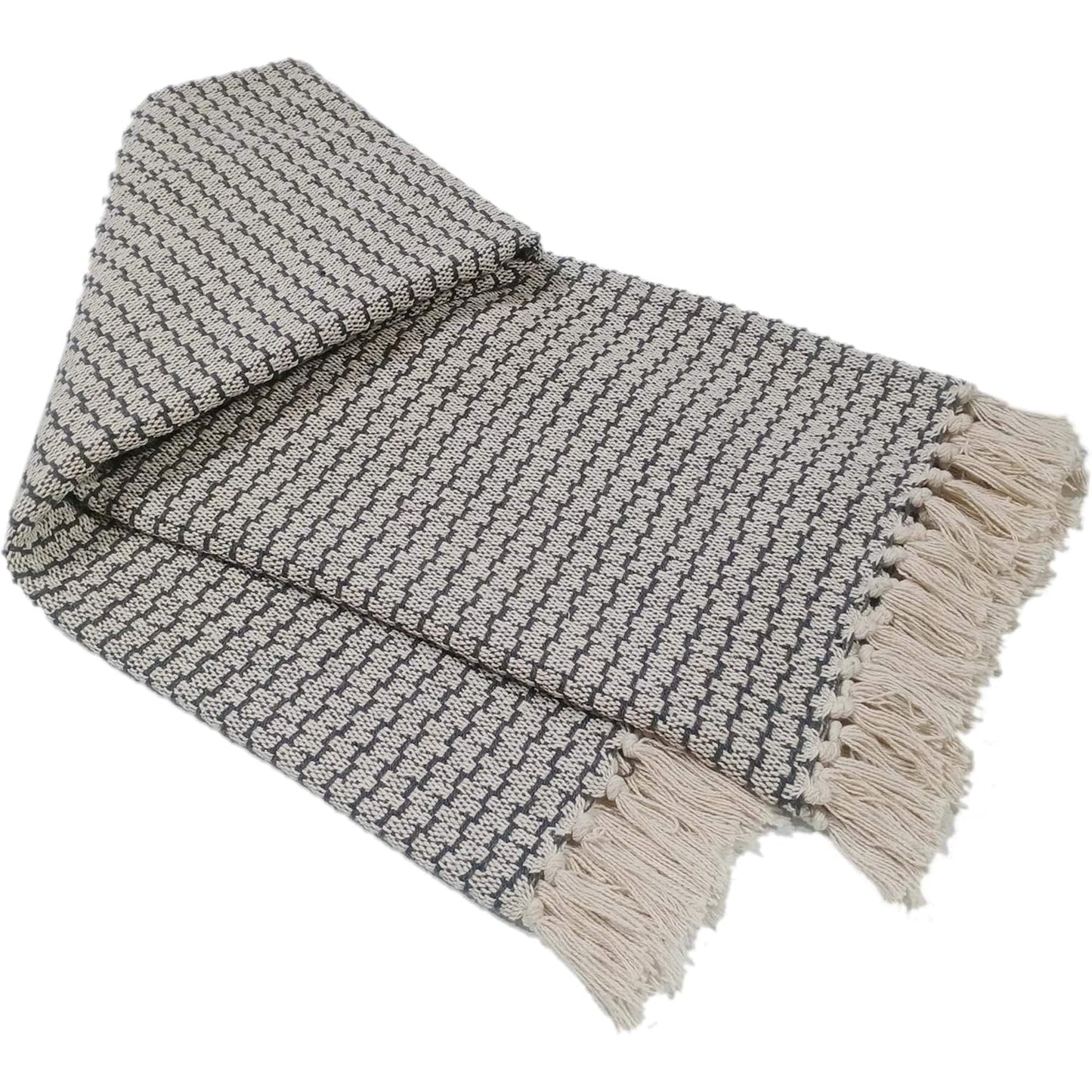 Marrakesh Eco-Friendly Super Soft Cotton Throws Lightweight Sustainable Recycled Cotton for Sofa Bed Chair Calming Colours By OLIVIA ROCCO