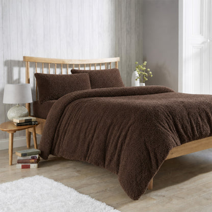Olivia Rocco Teddy Fleece Duvet Cover Set with Pillowcases
