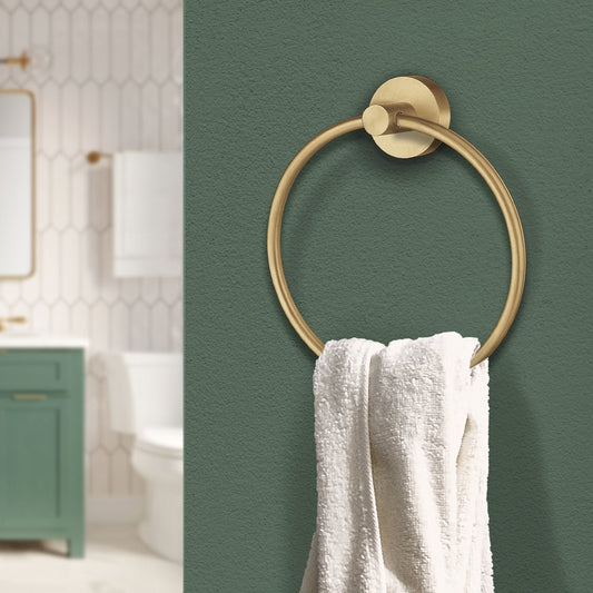 Smedbo Home Towel Ring HV344 Brushed Brass