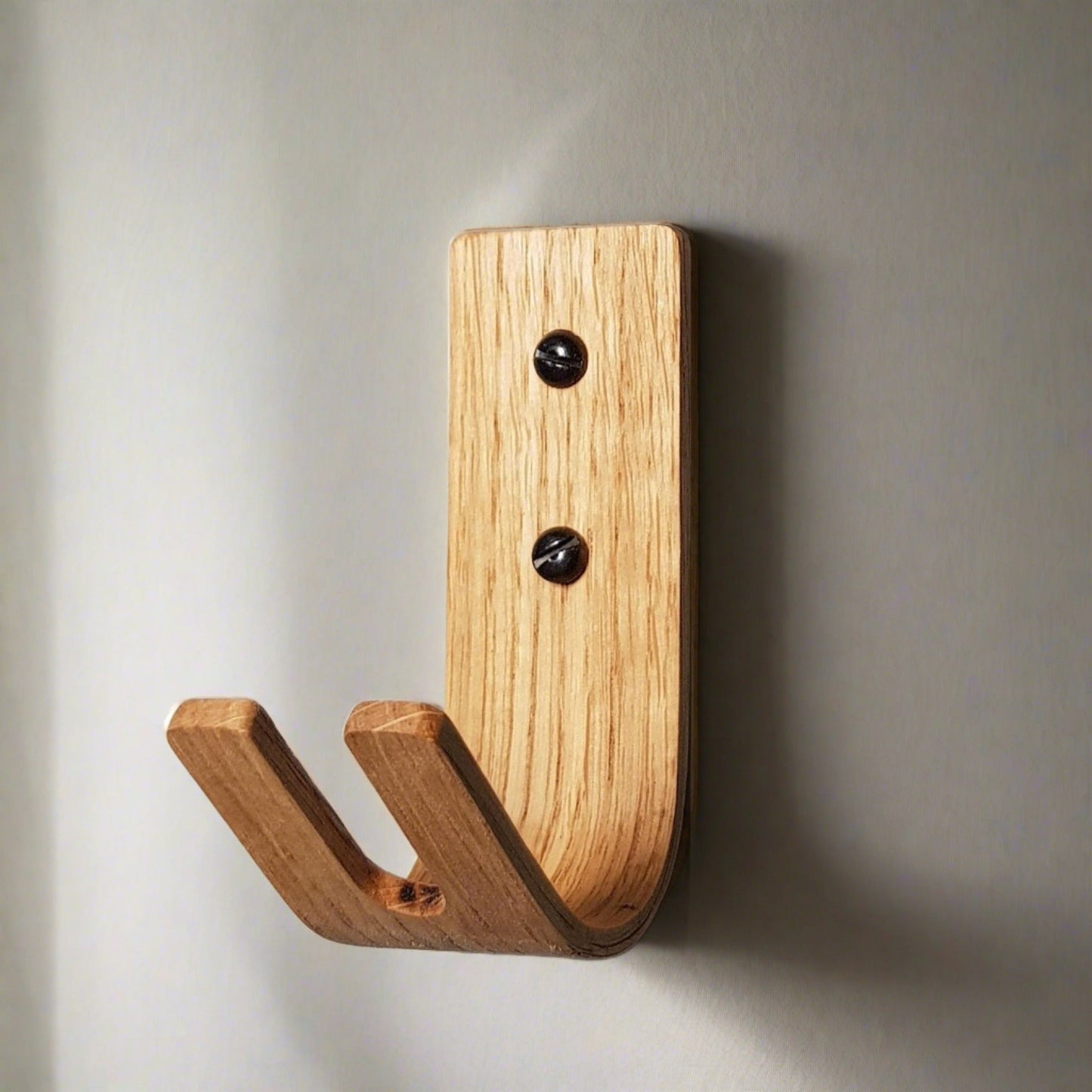 Oak Key Hooks | Wall Mounted Key Holder | Heavy Duty 7kg | Monaco Collection
