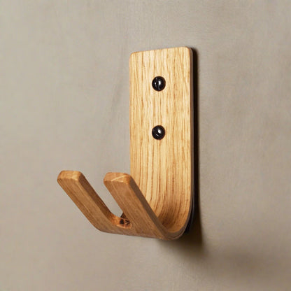 Oak Key Hooks | Wall Mounted Key Holder | Heavy Duty 7kg | Monaco Collection