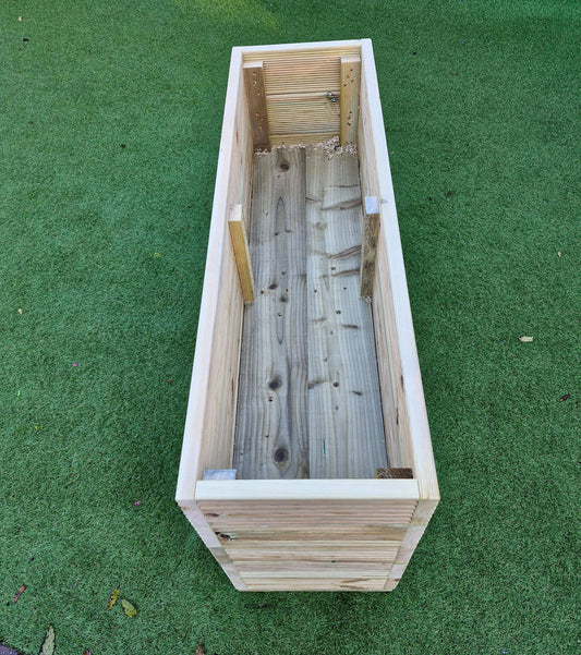 40cm Wide Garden Wooden Decking Planter