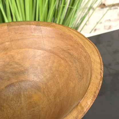 Baddo Mango Wood Mug-Shaped Bowl with Handle